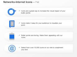 Internet communication power backup ppt icons graphics