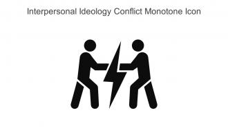 Interpersonal Ideology Conflict Monotone Icon In Powerpoint Pptx Png And Editable Eps Format