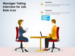Interview icon candidate resume conferencing conducting evaluating