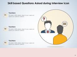 Interview icon candidate resume conferencing conducting evaluating