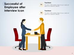 Interview icon candidate resume conferencing conducting evaluating
