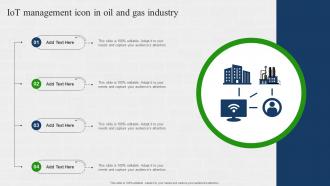 IOT Management Icon In Oil And Gas Industry
