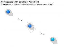 Ir four staged circle arrow process icon diagram powerpoint template