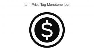 Item Price Tag Monotone Icon In Powerpoint Pptx Png And Editable Eps Format