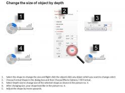 Jm six staged puzzle key design with icons powerpoint template