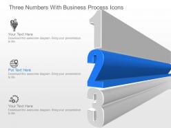 Jo three numbers with business process icons powerpoint template