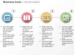 Job documents notes daily recap contact list ppt icons graphics