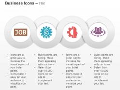Job search financial process control business network ppt icons graphics