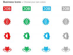 Job search financial process control business network ppt icons graphics