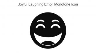 Joyful Laughing Emoji Monotone Icon In Powerpoint Pptx Png And Editable Eps Format