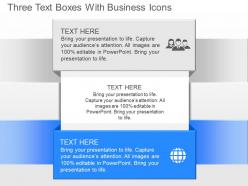 Kh three text boxes with business icons powerpoint template