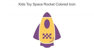 Kids Toy Space Rocket Colored Icon In Powerpoint Pptx Png And Editable Eps Format