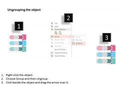 Kq three staged arrow option diagram and icons flat powerpoint design