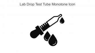 Lab Drop Test Tube Monotone Icon In Powerpoint Pptx Png And Editable Eps Format
