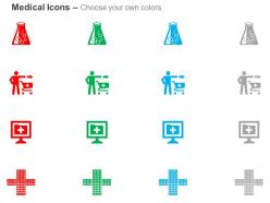 Lab test buying medicines online hospital facility ppt icons graphics