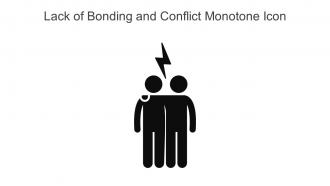 Lack Of Bonding And Conflict Monotone Icon In Powerpoint Pptx Png And Editable Eps Format