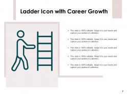 Ladder Icon Success Business Growth Construction Metallic Airport Career