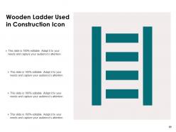 Ladder Icon Success Business Growth Construction Metallic Airport Career