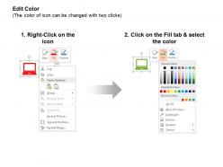 Laptop keyword search link building strategy for victory ppt icons graphics