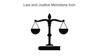 Law And Justice Monotone Icon In Powerpoint Pptx Png And Editable Eps Format