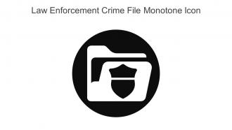 Law Enforcement Crime File Monotone Icon In Powerpoint Pptx Png And Editable Eps Format