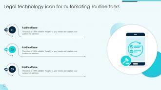 Legal Technology Icon For Automating Routine Tasks