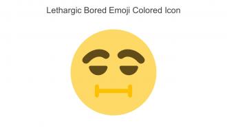 Lethargic Bored Emoji Colored Icon In Powerpoint Pptx Png And Editable Eps Format