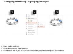 Lg eight staged circular puzzle process icon diagram powerpoint template slide