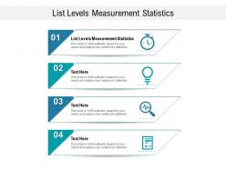 List levels measurement statistics ppt powerpoint presentation icon display cpb