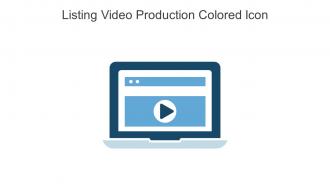 Listing Video Production Colored Icon In Powerpoint Pptx Png And Editable Eps Format