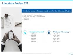 Literature review weakness ppt powerpoint presentation icon example introduction