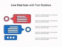 Live chat icon with text bubbles