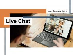 Live chat service instructions illustrating customer assistance representing