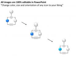 Lk five staged flow chart with icons powerpoint template