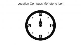 Location Compass Monotone Icon In Powerpoint Pptx Png And Editable Eps Format