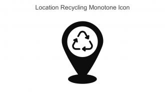 Location Recycling Monotone Icon In Powerpoint Pptx Png And Editable Eps Format