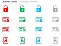 Lock data safety analysis business ppt icons graphics