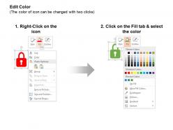 Lock mind bulb link idea generation ppt icons graphics