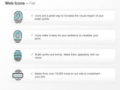 Loop whorl arch password fingerprints ppt icons graphics