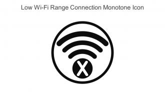 Low Wi Fi Range Connection Monotone Icon In Powerpoint Pptx Png And Editable Eps Format