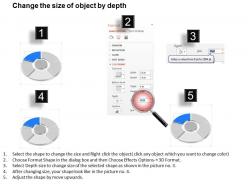 Lq five staged donut process diagram with icons powerpoint template slide