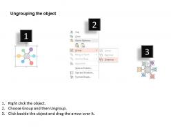 Lt six staged circle of process icons for business management flat powerpoint design