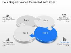 Lw four staged balance scorecard with icons powerpoint template slide