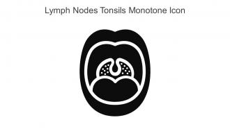 Lymph Nodes Tonsils Monotone Icon In Powerpoint Pptx Png And Editable Eps Format