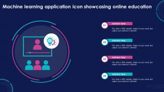 Machine Learning Application Icon Showcasing Online Education