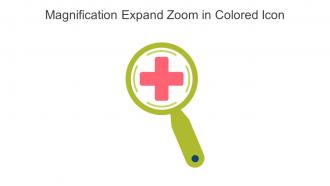 Magnification Expand Zoom In Colored Icon In Powerpoint Pptx Png And Editable Eps Format