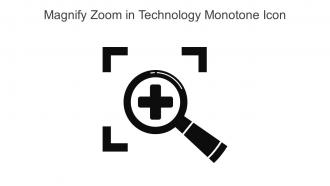 Magnify Zoom In Technology Monotone Icon In Powerpoint Pptx Png And Editable Eps Format