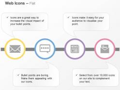 Mail icons web based communication ppt icons graphics
