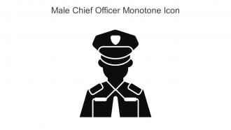 Male Chief Officer Monotone Icon In Powerpoint Pptx Png And Editable Eps Format