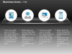Man globe head computer mobile technology ppt icons graphics